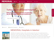Tablet Screenshot of memorialistanbul.com